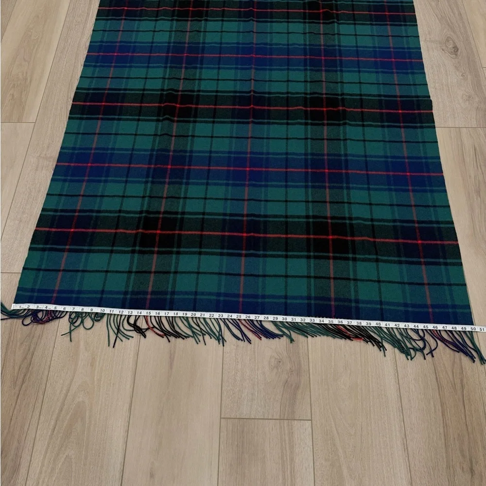 Williams-Sonoma Home Plaid Cashmere Blanket With Fringe 50x65”